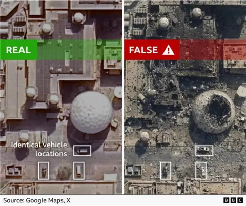 Fake AI Satellite Images Fuel False Claims in the US-Iran War